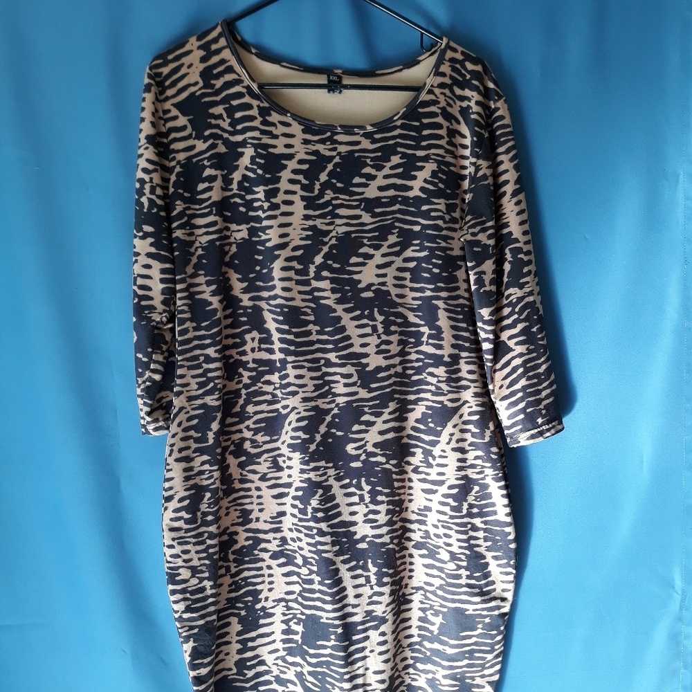 Vestido jaspeado